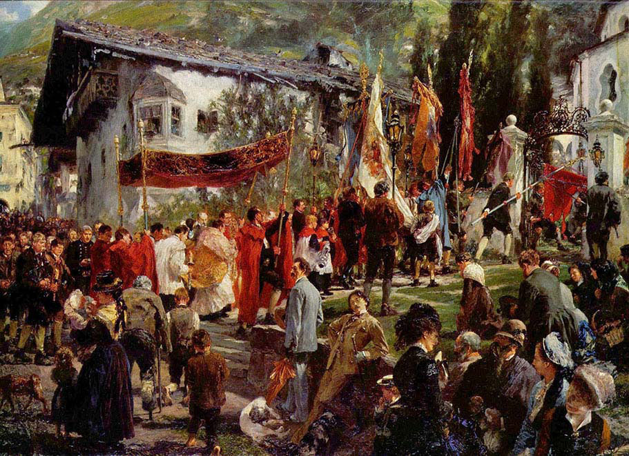 Corpus christi Procession in Hofgastein